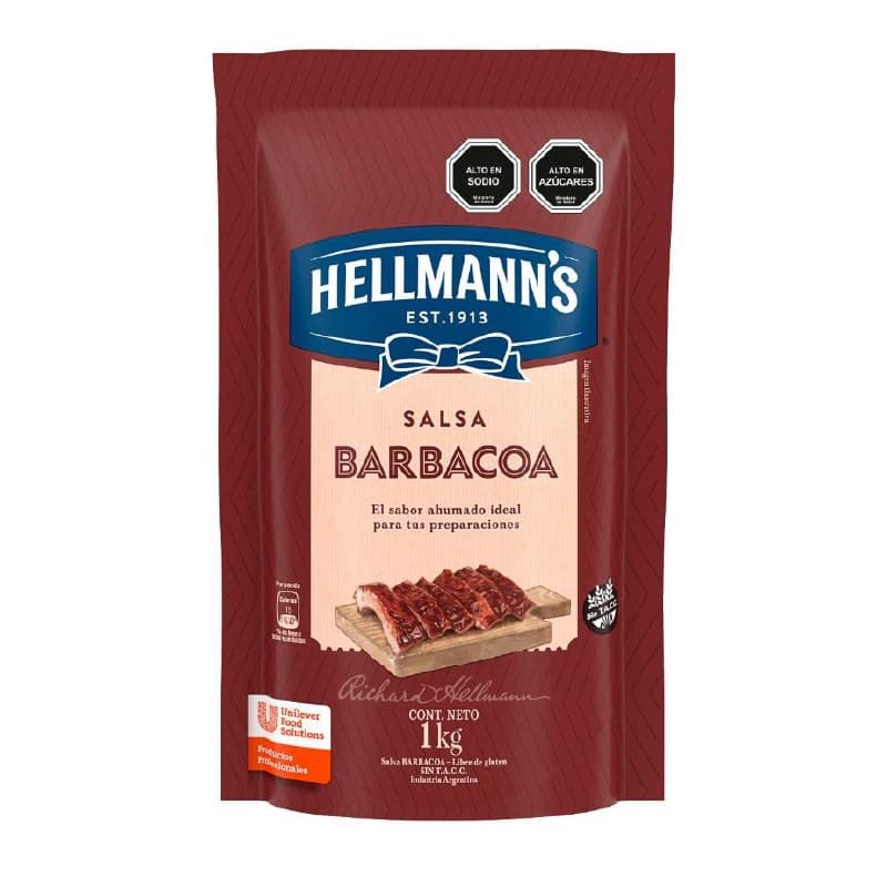 Hellmanns barbacoa doypack x kg