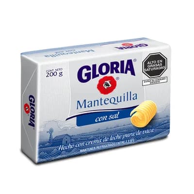 Gloria mantequilla con sal barra x 180 gr