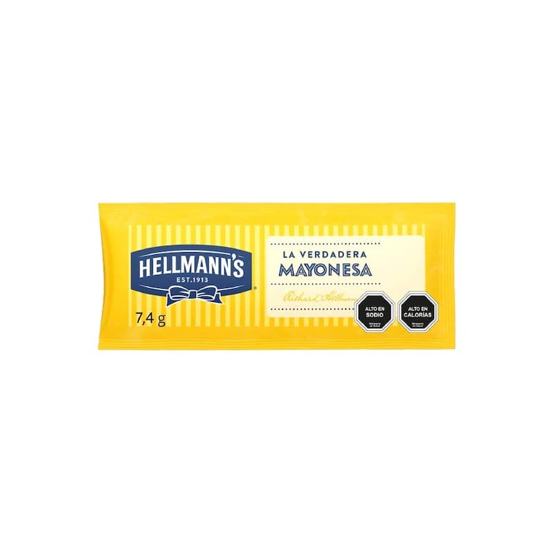 Hellmanns mayonesa sachet x 8cc caja x 196 und