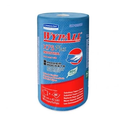 KCP wypall X-75 rollo celeste industrial x 60 hojas