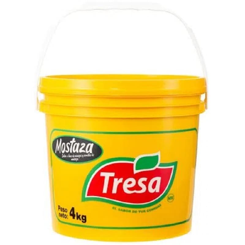 Tresa mostaza balde x 4kg