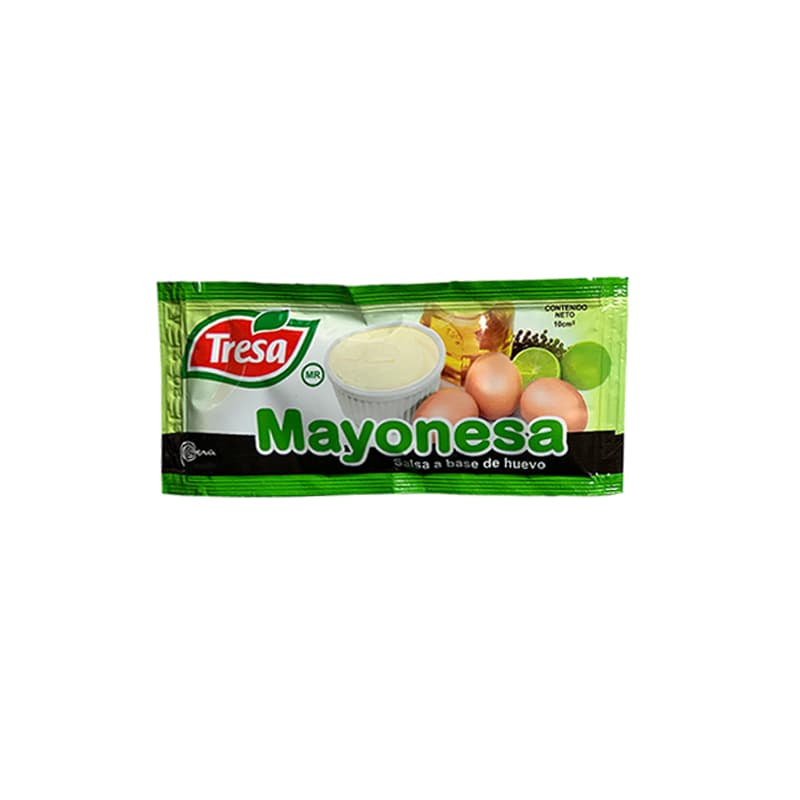 Tresa mayonesa sachet 10 grs.caja x 252 und