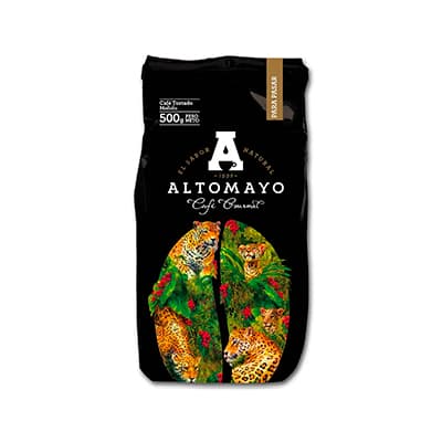Altomayo café molido p/pasar "Gourmet" bolsa x 450 gr