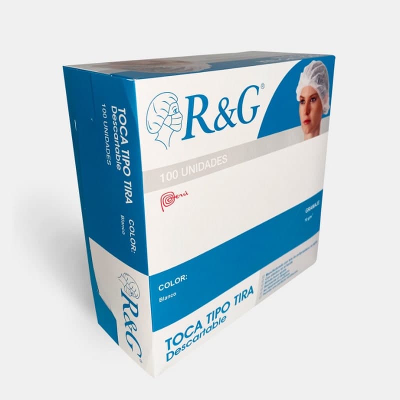 Gorros blancos caja x 100 und