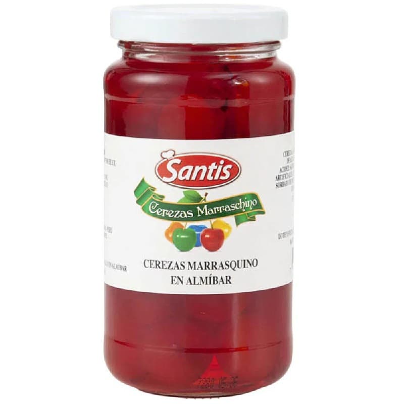 Cerezas marrasquino c/tallo "Frasco" x 4.25 kg