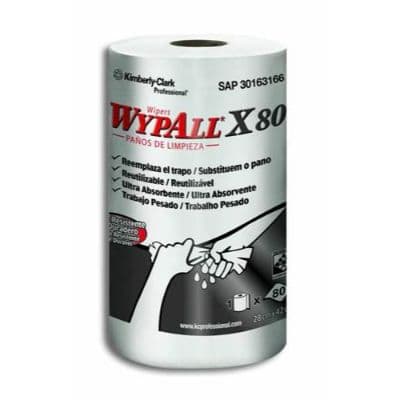 KCP wypall X-80 rollo blanco x 80 hojas