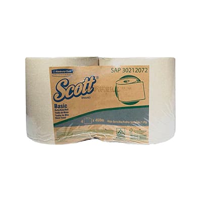KCP papel toalla rollo nat. scott airflex 4x400 mts