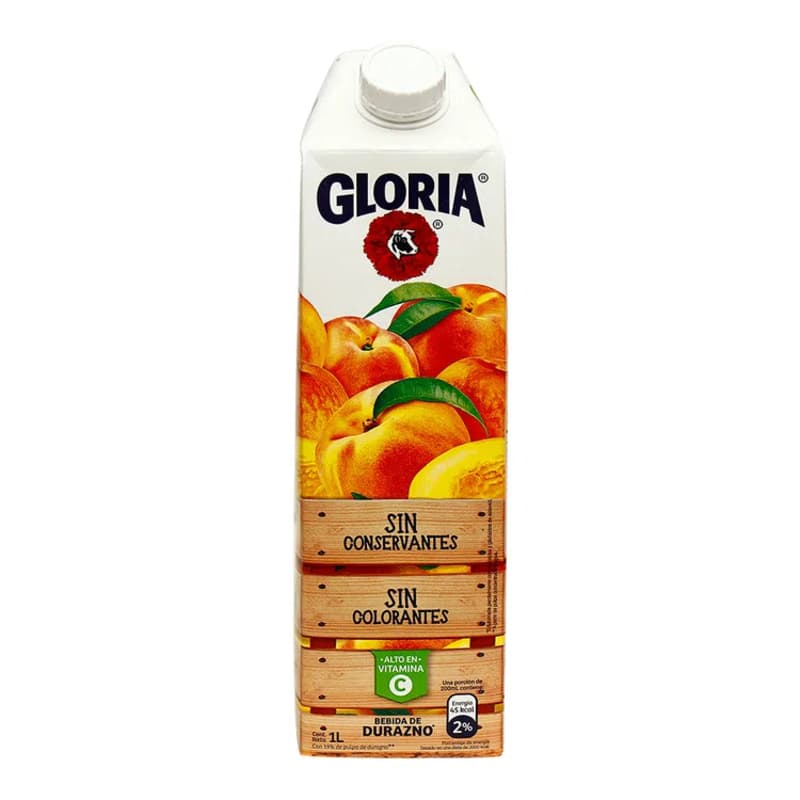 Gloria bebida durazno caja x 1 lt