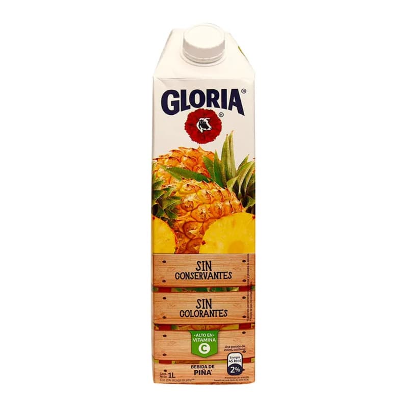 Gloria bebida piña caja x 1 lt