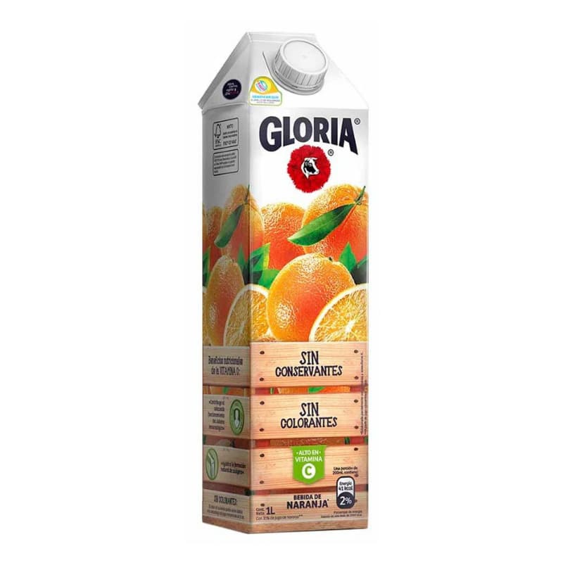 Gloria bebida naranja caja x 1 lt.1005357
