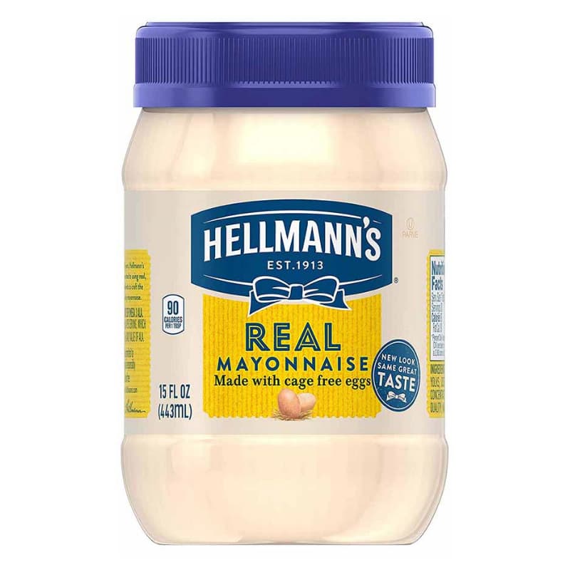 Hellmanns mayonesa "Real" pote x 15 oz / 443 ml