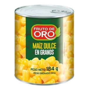Fruto de oro maíz dulce lata x 184 gr