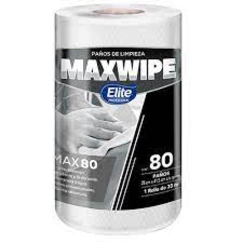 Elite maxwipe max-80 rollo blanco x 80 hojas
