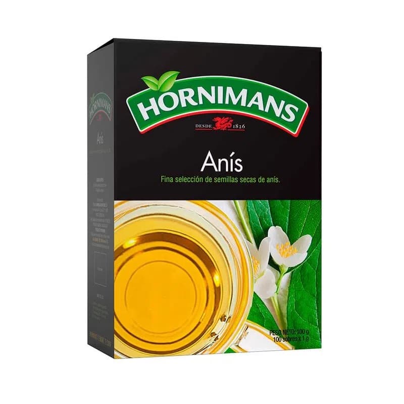 Hornimans anís caja x 100 sobres