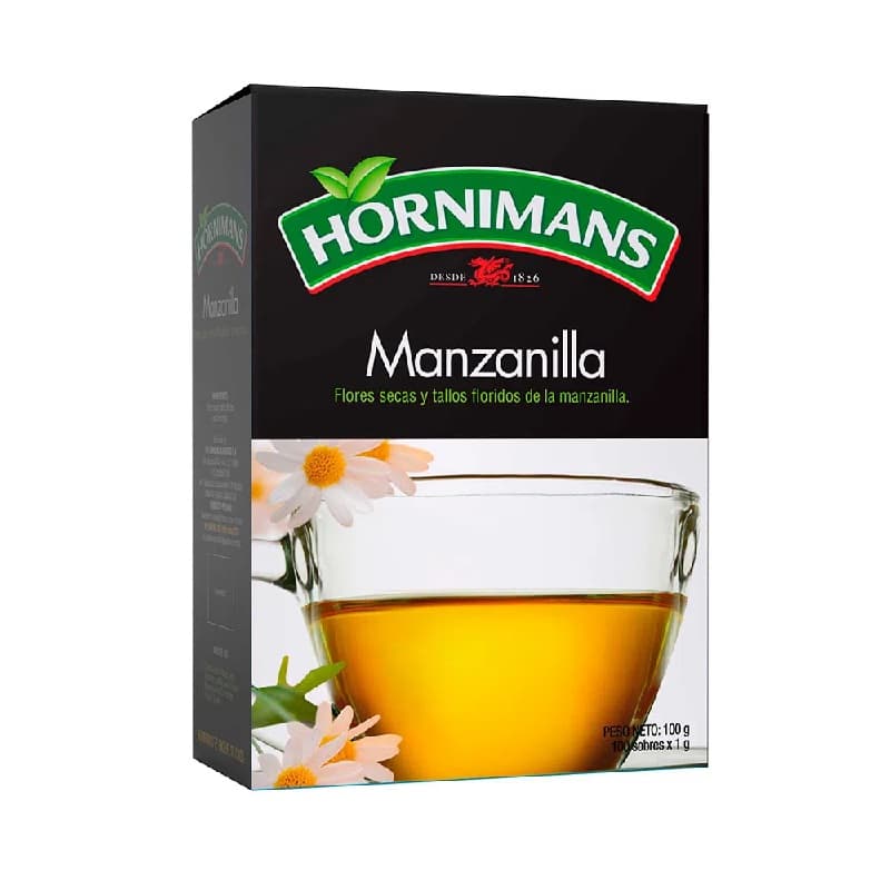 Hornimans manzanilla caja x 100 sobres