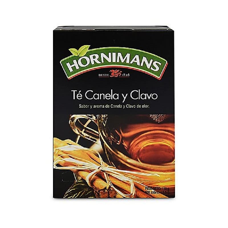 Hornimans te canela clavo caja x 100 sobres