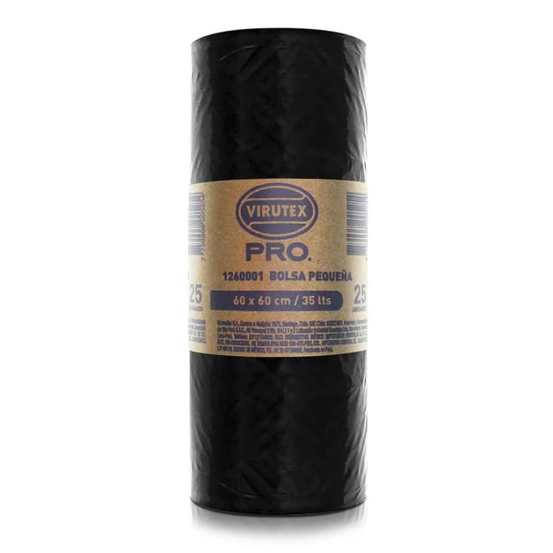 Bolsas negras p/basura x 35 lt x 100