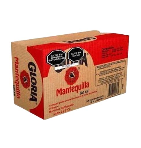 Gloria mantequilla x 10 gr (caja x 84 blister)