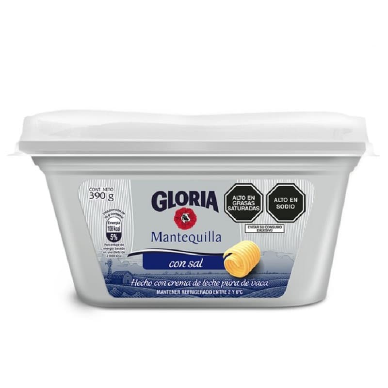 Gloria mantequilla c/sal pote x 390 gr