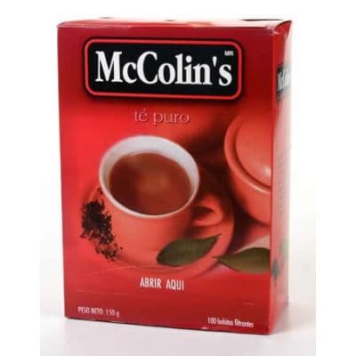 Mc colins te puro caja x 100 sobres filtrante