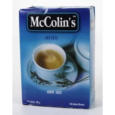 Mc colins anís caja x 100 sobres
