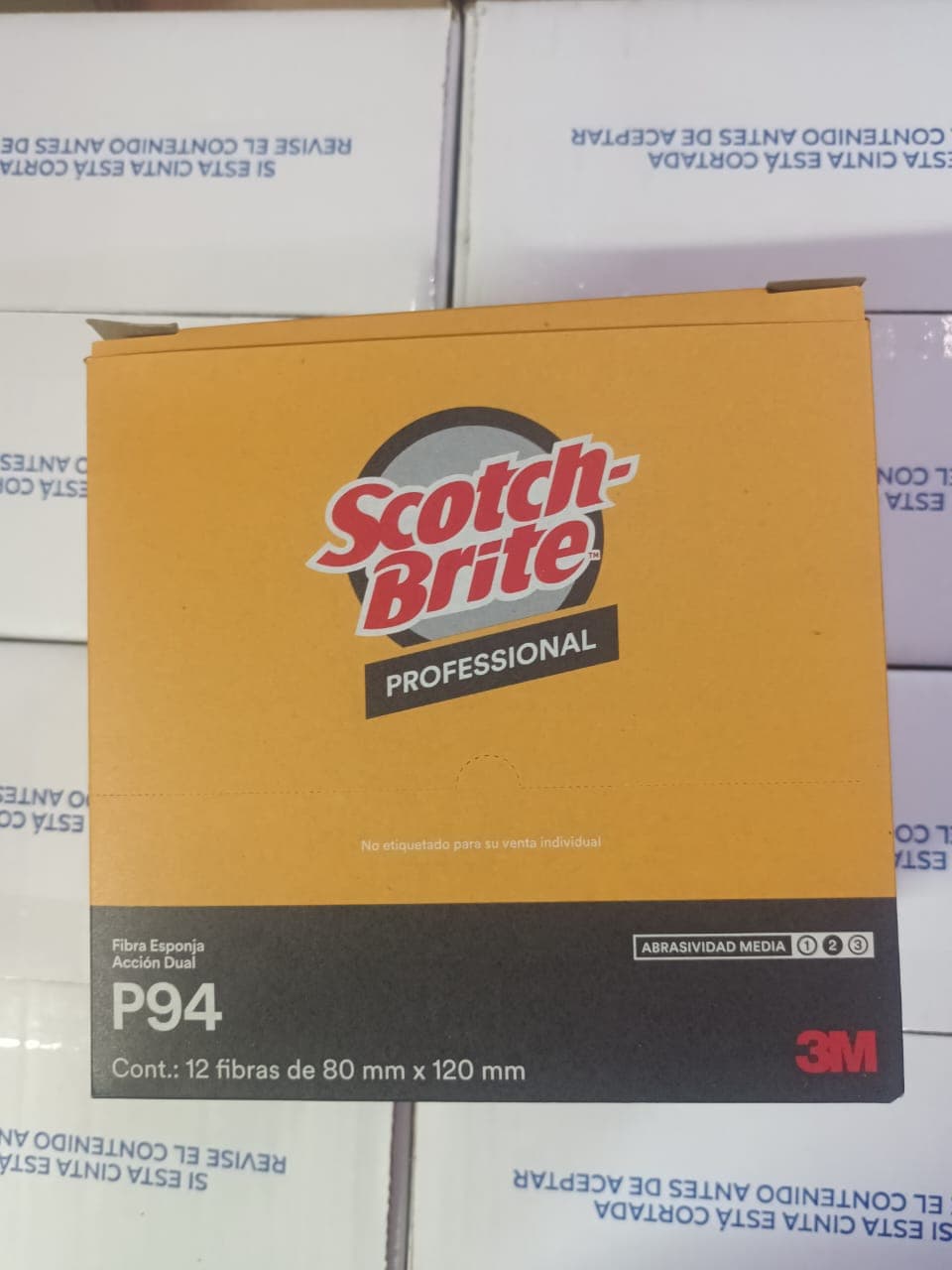 3M esponja fibra anatomica caja x 12 und