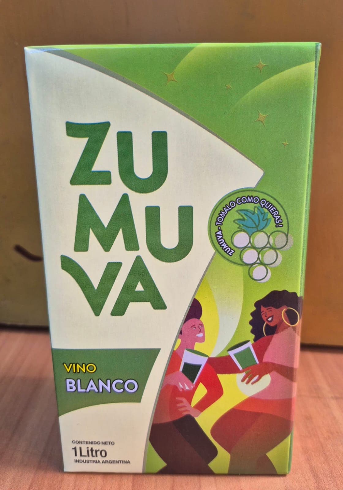 Vino blanco "Zumuva" tetrapack x 1 lt