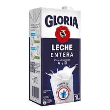 Gloria leche entera TTP caja azul x 946 ml x 12 und