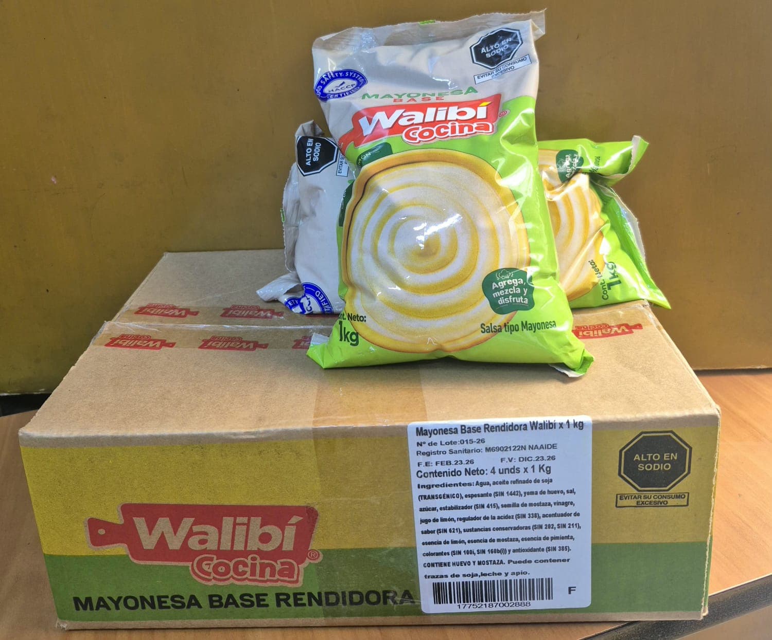 Walibi mayonesa bolsa caja x 4 kg