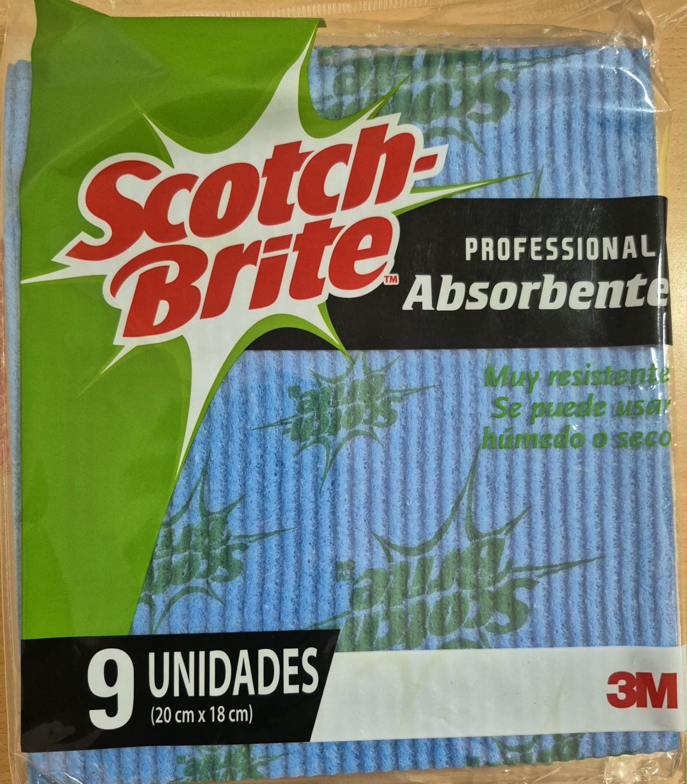 3M paños absorbente scotch brite pq.x 9und