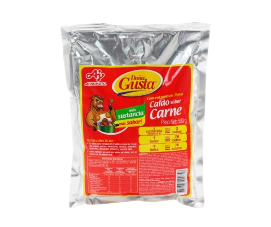 Caldo carne doña gusta x 500 gr