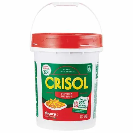 Aceite vegetal "Crisol" fritu intensa balde x 20 lt