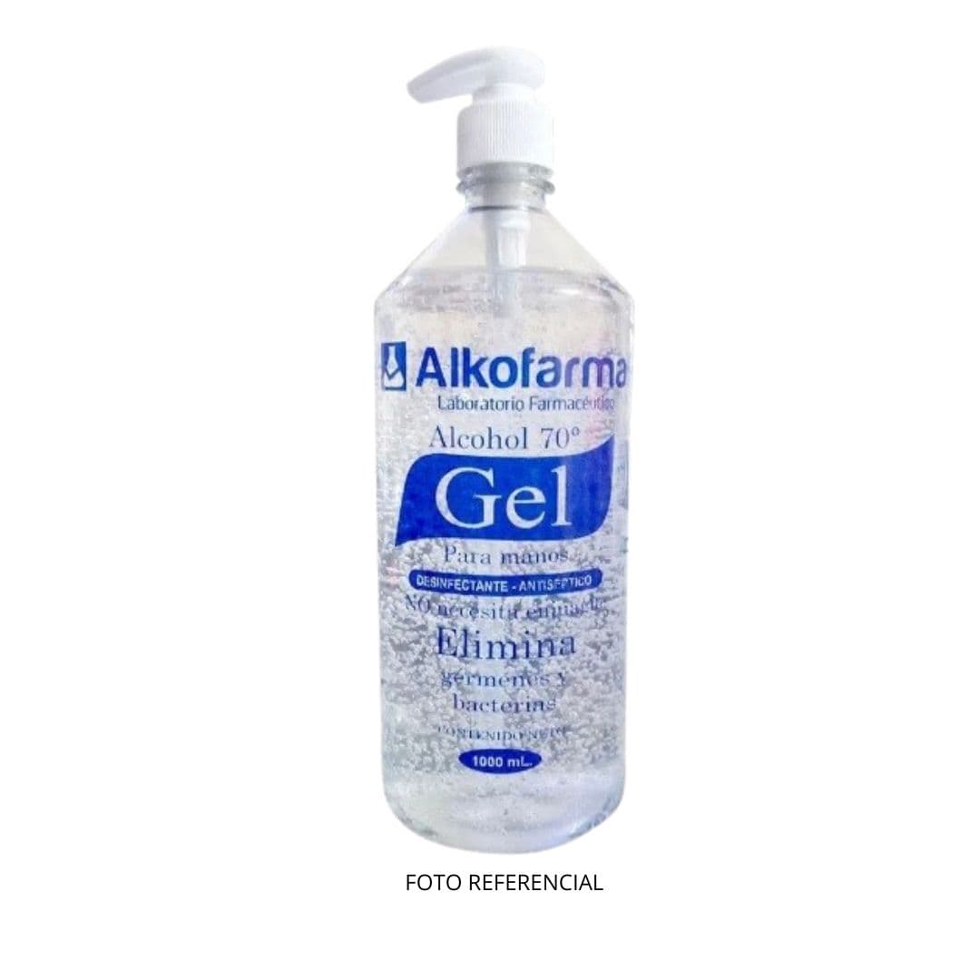 Alcohol gel 70º "Alkofarma" botella x 1 lt
