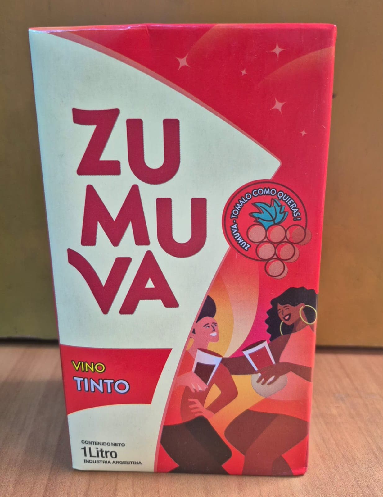 Vino tinto "Zumuva" tetrapack x 1 lt