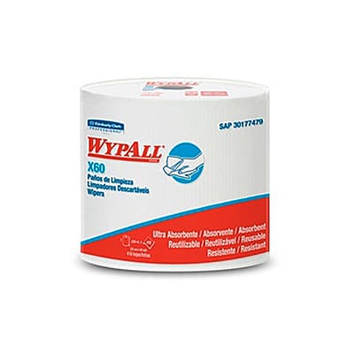 KCP wypall X-60 rollo blanco power pockets x 176 paños