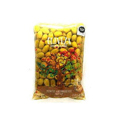 Oliveza aceitunas verde con pimiento bolsa x kg
