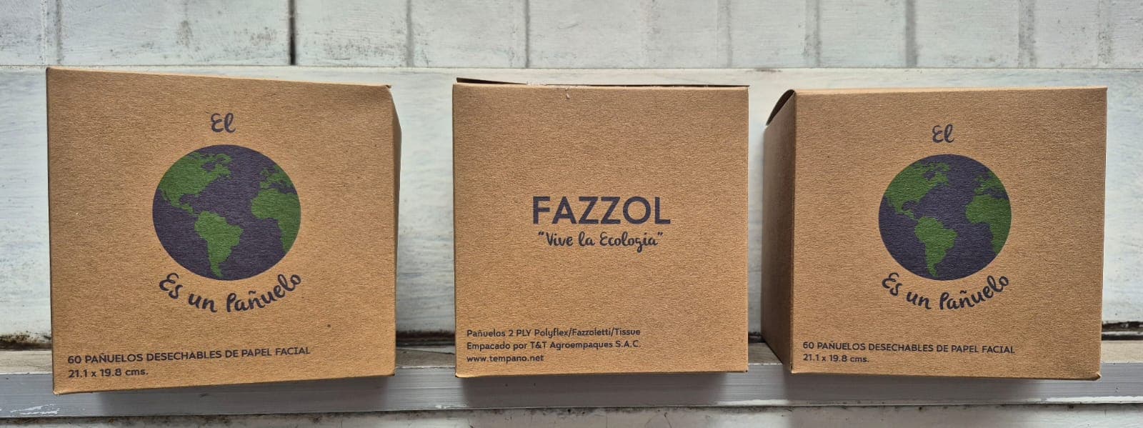 Pañuelos papel "Fazzol" cubo caja x 60 und