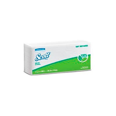 KCP servilleta blanca scott (32.8 x17 cm)18x100 und