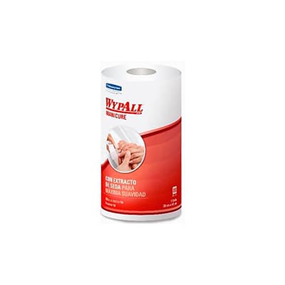 KCP wypall rollo blanco manicure x 88 hojas
