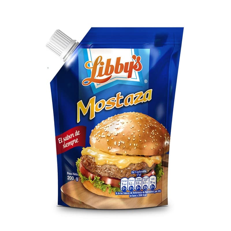 Libby's mostaza doy pack 200 gr x 24 und