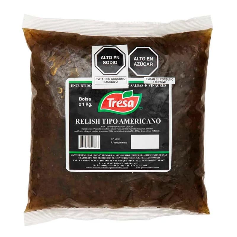 Tresa relish bolsa 5 kg