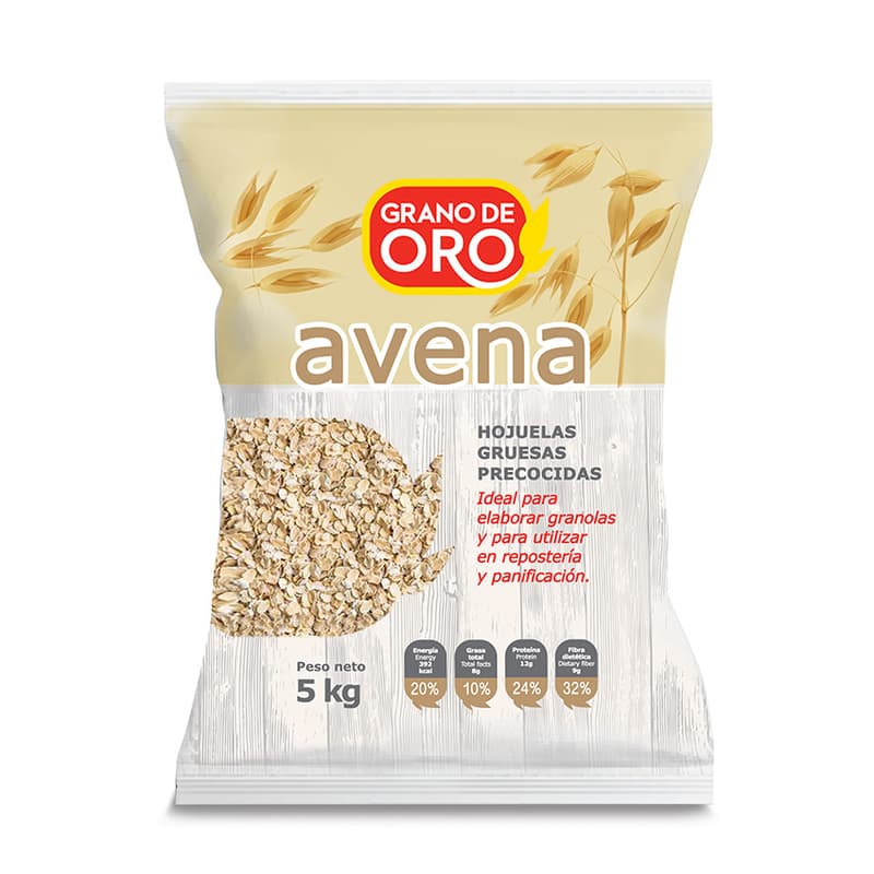 Grano de oro avena integral en hojuelas x 5 kg