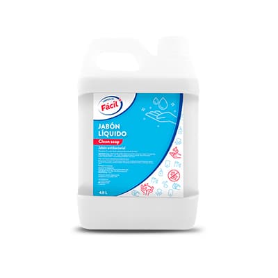 Facil jabón líquido antibacterial x 4 lt