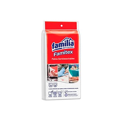 Tork paño famitex paquete x 10 und (33x61cmt.)