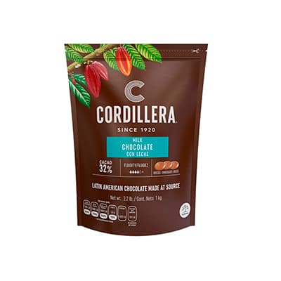 Discos de chocolate 32% c/leche "Cordillera" x 1 kg