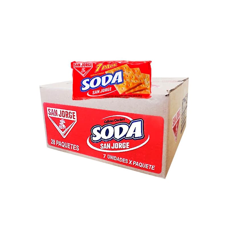 Galletas soda gourmet caja x 3 kg 12x250 gr (san jorge)