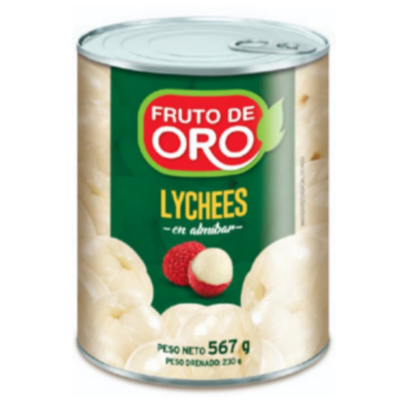 Fruto de oro lychees en almibar lata x 567gr