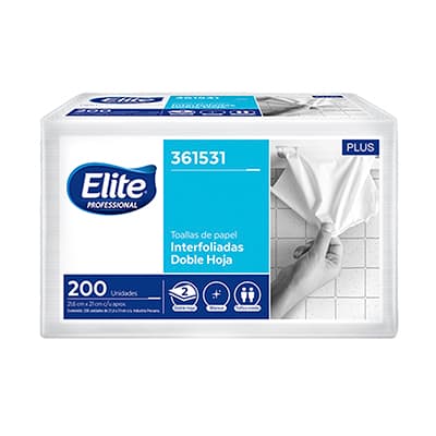 Elite papel toalla interf blanco "S" d/h 18x200 hjs