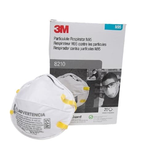 Mascarillas respirador contra particulas n95 caja x 20 und