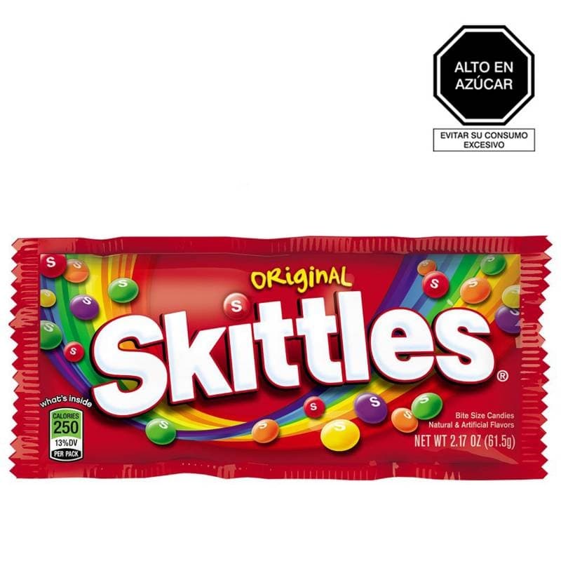 Skittles wild original x 61.52 gr (golosinas)